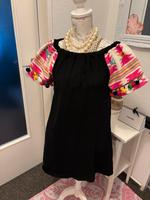 Asos Kleid 38 M mit Neon - Ärmel Pompoms off Shoulder Niedersachsen - Celle Vorschau