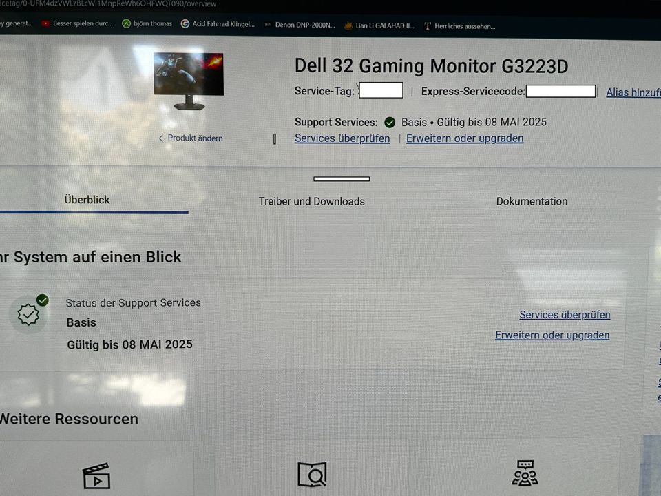 Dell 32 Gaming Monitor G3223D OVP MIT Garantie in Langenselbold