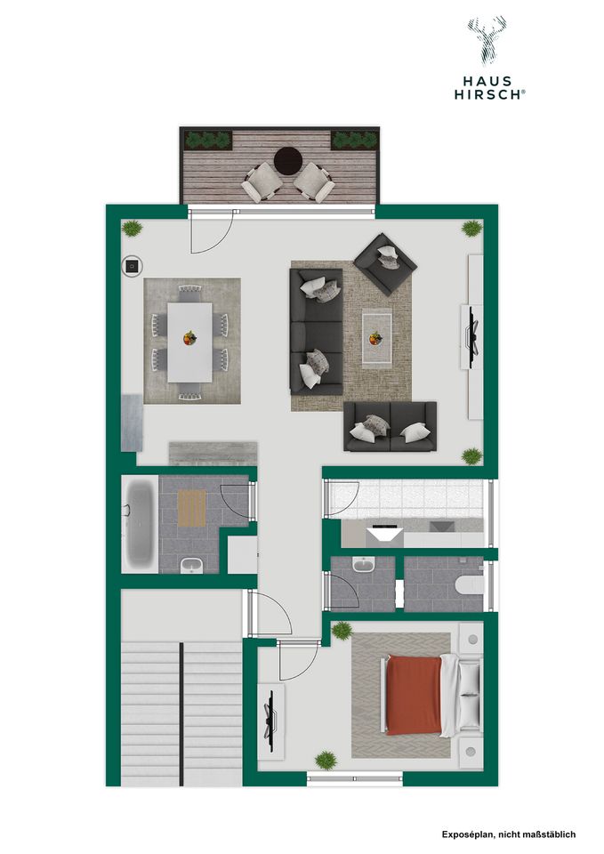 Solide Kapitalanlage: Gut geschnittene 2 Zimmer Wohnung in gepflegtem MFH in Kelkheim