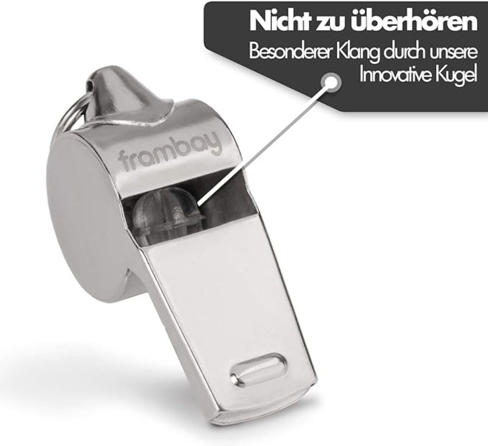 Frambay Trillerpfeife - Pfeife mit innovativer [AirSpin] Kugel in Berlin