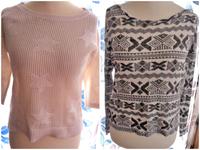 edc 3/4 Arm weiß Pullover M (S)+ H&M XS Muster Longsleeve Bayern - Neumarkt i.d.OPf. Vorschau