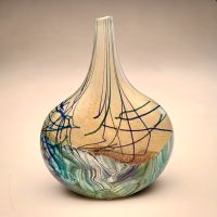 Isle of Wight Glass/Design Michael Harris, seltene Sammlervase Baden-Württemberg - Schwörstadt Vorschau