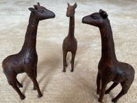 Giraffe 18cm Bronze Bronzetiere Ente Frosch Teich Gartenfigur Essen - Essen-Werden Vorschau