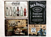 Coca Cola, Jack Daniels, Route 66,  Schilder 40x30/30x20 cm Bayern - Reiser Gem Gars Vorschau