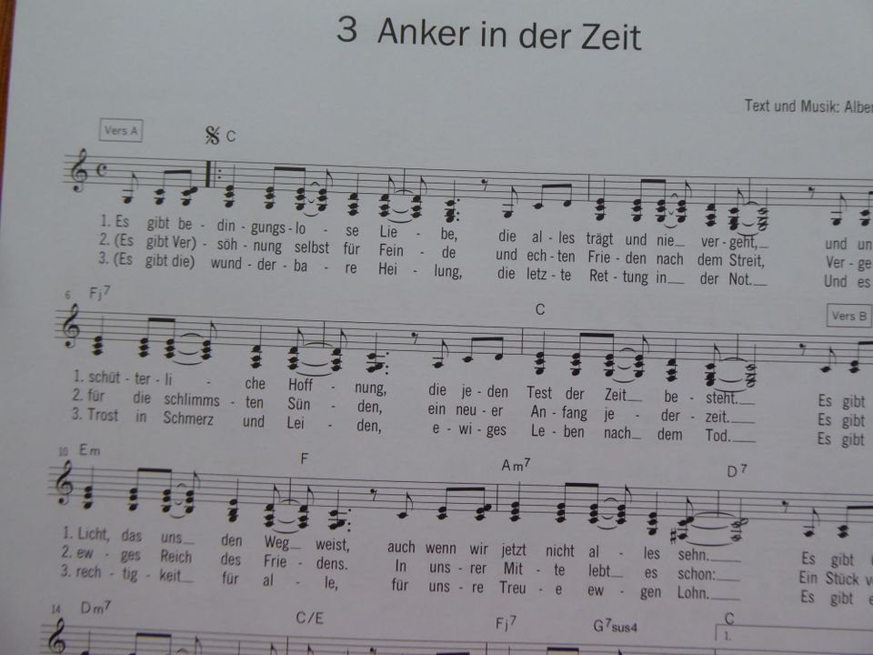 Liederheft Songbook   Andrea & Albert Frey  Christlich Liederbuch in Herbsleben