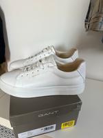 Gant Sneaker Avona echtes Leder weiß, Größe 41, Neu Plateau Sachsen - Lampertswalde bei Großenhain Vorschau