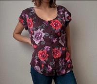 #More&More Bluse Seide Tunika Shirt Blumen Muster Berlin - Dahlem Vorschau