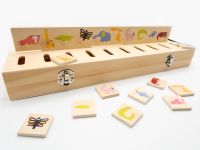 Montessori Lernspiel und Sortierspiel aus Holz, Sprachförderung Nordrhein-Westfalen - Solingen Vorschau