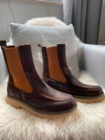 Leder Boots "MarconCalzature" braun, Gr. 39 Hessen - Hofgeismar Vorschau