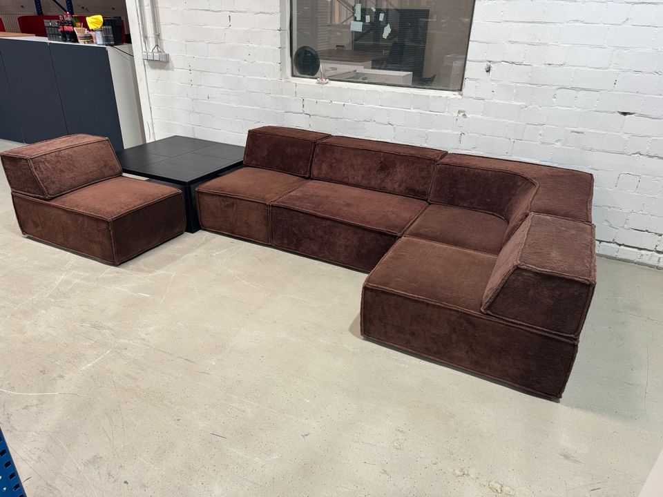 COR TRIO TEAM FORM Modular Couch Vintage Sofa Braun mit Tisch in Berlin