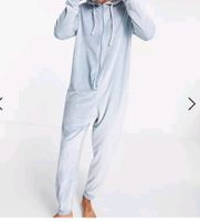 NEU ASOS DESIGN M Onesie Jumpsuit Overall Einteiler Velour blau Niedersachsen - Springe Vorschau