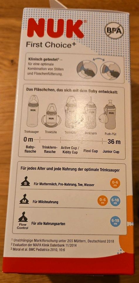 NUK First Choice+ Trinkflasche 0-6 Monate in Heilbronn