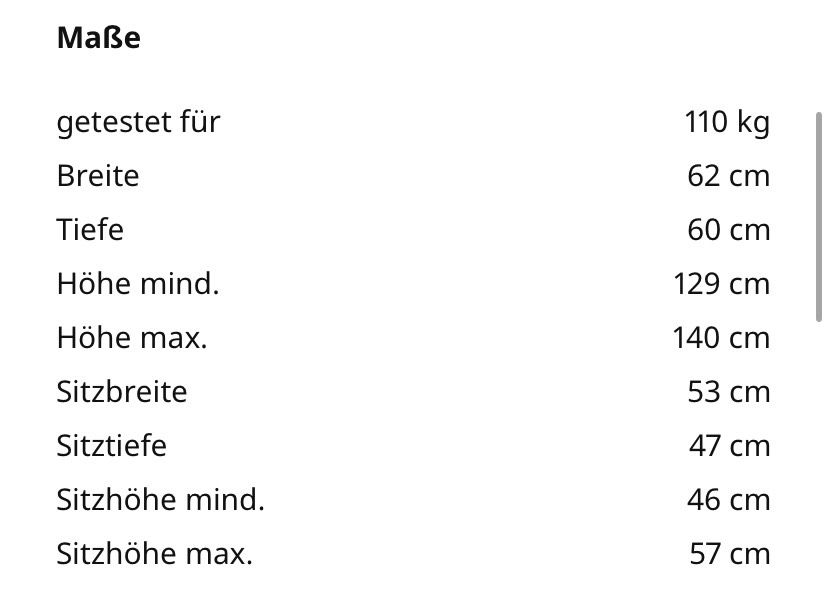 Bürostuhl drehbar in Langenau