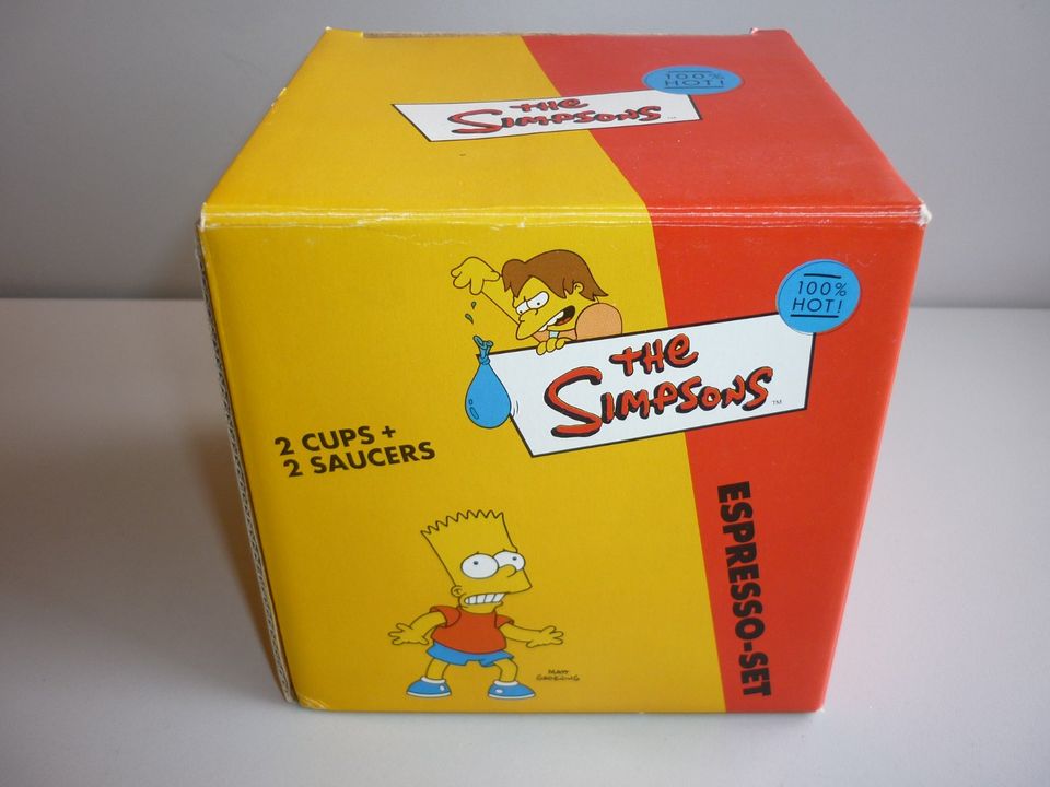 THE SIMPSONS Espresso-Set - 2 Tassen mit Bart - NEU und OVP in Oberursel (Taunus)