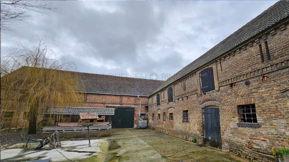 Vierseitenhof mit Haus, Scheune, Remise & Ruine auf 5151m² in Ahrensdorf: RUHIG. RIESIG. POTENTIAL. in Nuthe-Urstromtal