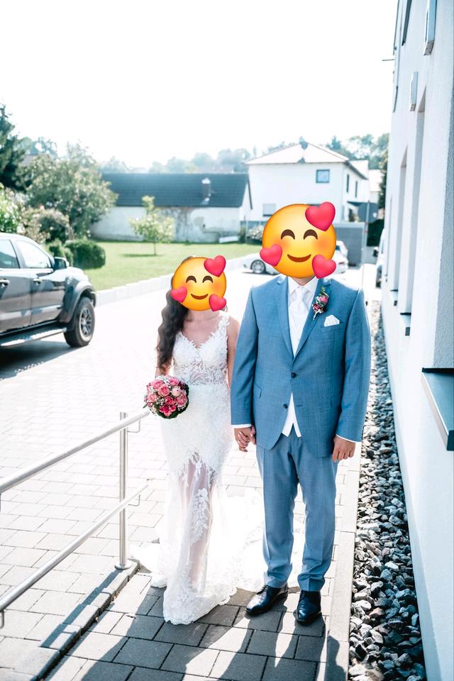 Brautkleid Standesamtkleid Gelinlik Nikahlik Hochzeitskleid in Bibertal