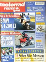 Motorrad Reisen & Sport Zeitschrift 2 / 99 Vergleicht. BMW R1100S Hessen - Weiterstadt Vorschau