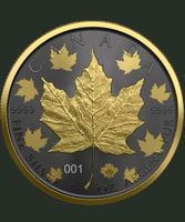 Maple Leaf Golden Ring 2022 Silbermünze 999 Münze Silber Canada Bayern - Erlangen Vorschau