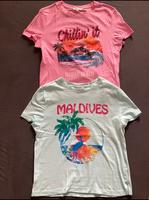 2 Sommer T-Shirts Clockhouse Gr.XS Sachsen-Anhalt - Magdeburg Vorschau