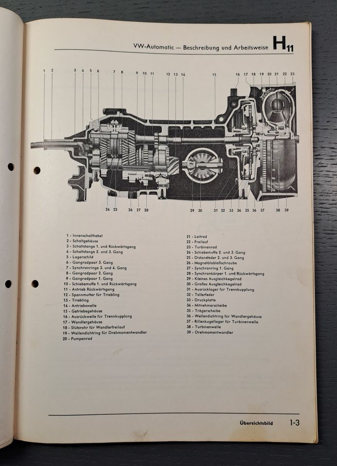 Das VW-Programm 1968 Heft 1 - Automatic/Hinterachse und Getriebe in Alfeld (Leine)