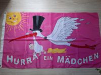Hurra ein Mädchen Fahne Flagge Geburt Baby rosa Bayern - Lohr (Main) Vorschau