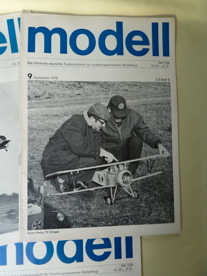 3 Fachzeitschriften für Funkgesteuerten Modellflug von 1972 in Vaterstetten
