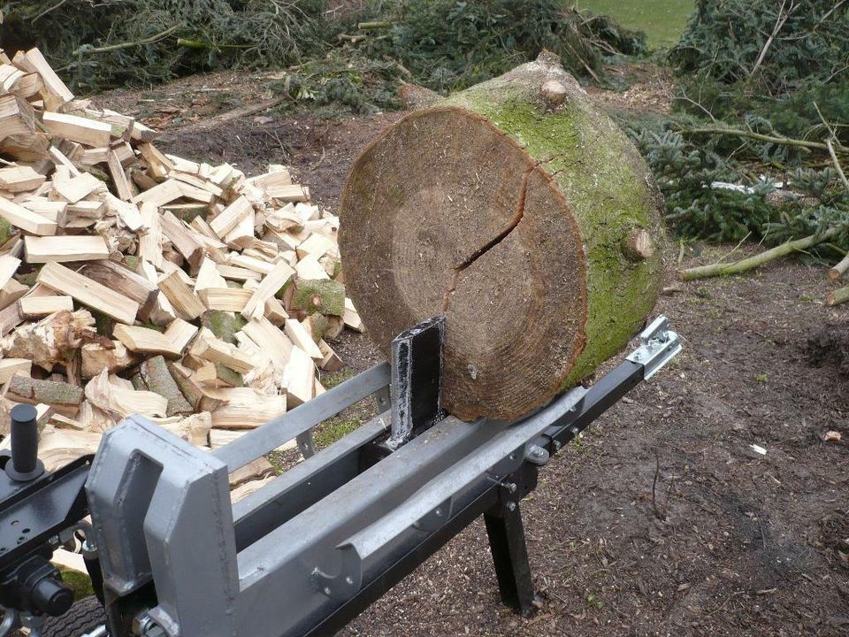 Holzspalter mieten mit 20 to Spaltkraft und sparsamen Benzinmotor in Ganderkesee