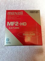 MAXELL MF2-HD 2.0/1.6MB 3,5" 10 Disketten *NEU* *OVP* Bayern - Höchstädt a.d. Donau Vorschau