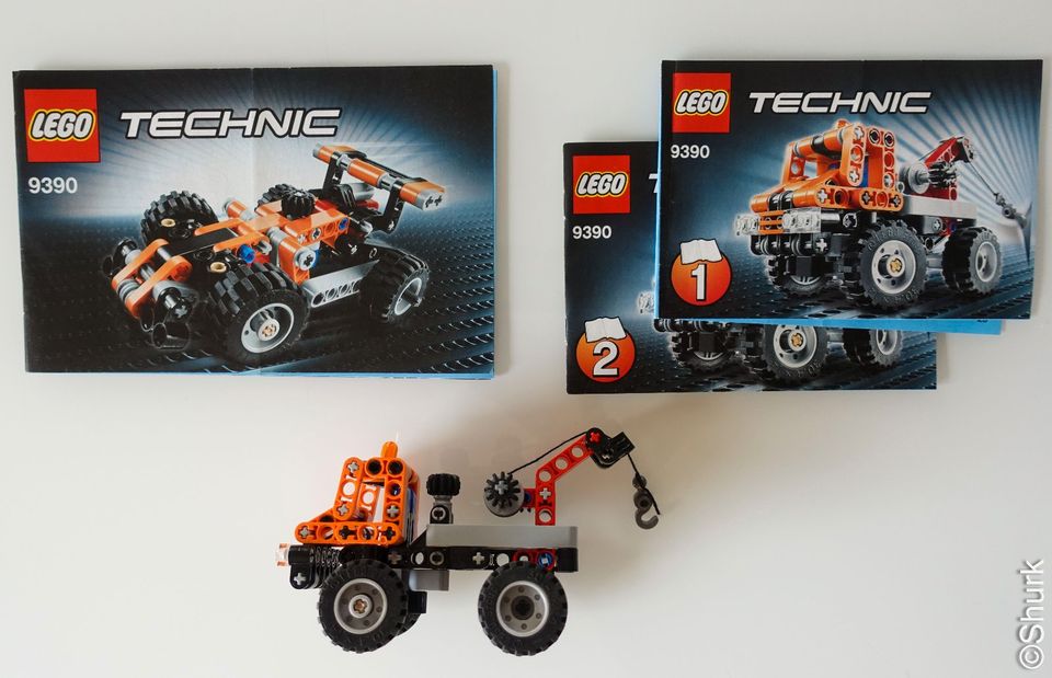 LEGO Technic 2in1 - Mini-Abschlepptruck / -Rennwagen 9390 in Siebenbäumen