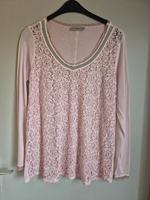 Tredy Shirt langarm Rose gr 42 / 44 Spitze Hessen - Linsengericht Vorschau