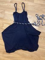 Tom tailor Kleid Träger Navy S Gürtel München - Bogenhausen Vorschau