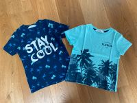 2 blaue Kinder Sommer T Shirts von H&M Gr. 110/116 Bayern - Gauting Vorschau