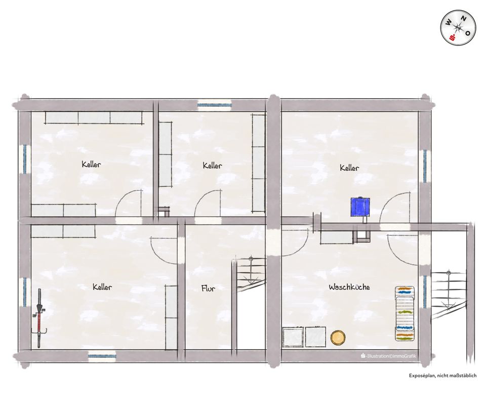 Gepflegtes, modernisiertes 2-Fam.-Wohnhaus mit Garten und Doppelgarage in ruhiger, sehr beliebter Siedlungslage! in Haßfurt