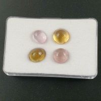 4 Echte ovale Turmalin Cabochons ( 11,68 Carat ) L = 9 - 10,2 mm Nordrhein-Westfalen - Recklinghausen Vorschau