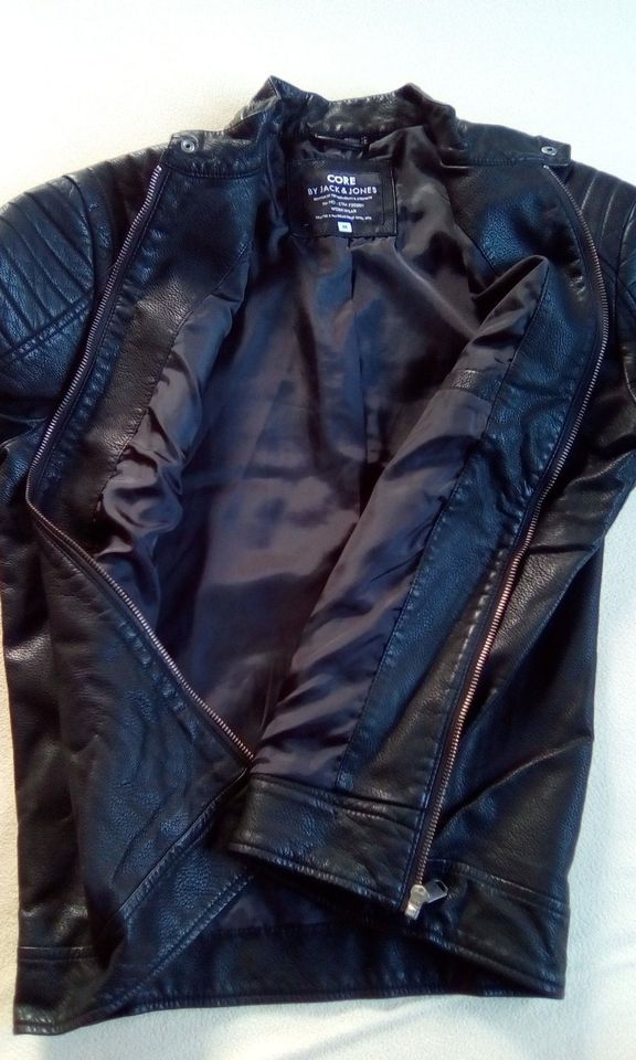 Jack & Jones Leder Imitat Jacke Modell Tano Gr.M in Neubrandenburg