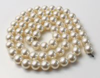 Unechte Perlenkette 51,5 cm ohne Verschluss 8 mm Niedersachsen - Schwarme Vorschau