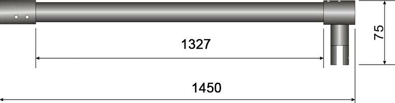 Haltestange 140 cm (rundes Profil) für Duschwand NEU in Essen