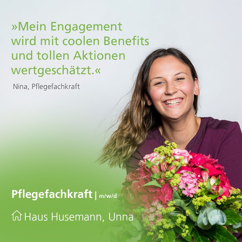 Pflegefachkraft (m/w/d) in Seniorenresidenz Haus Husemann in Unna in Unna