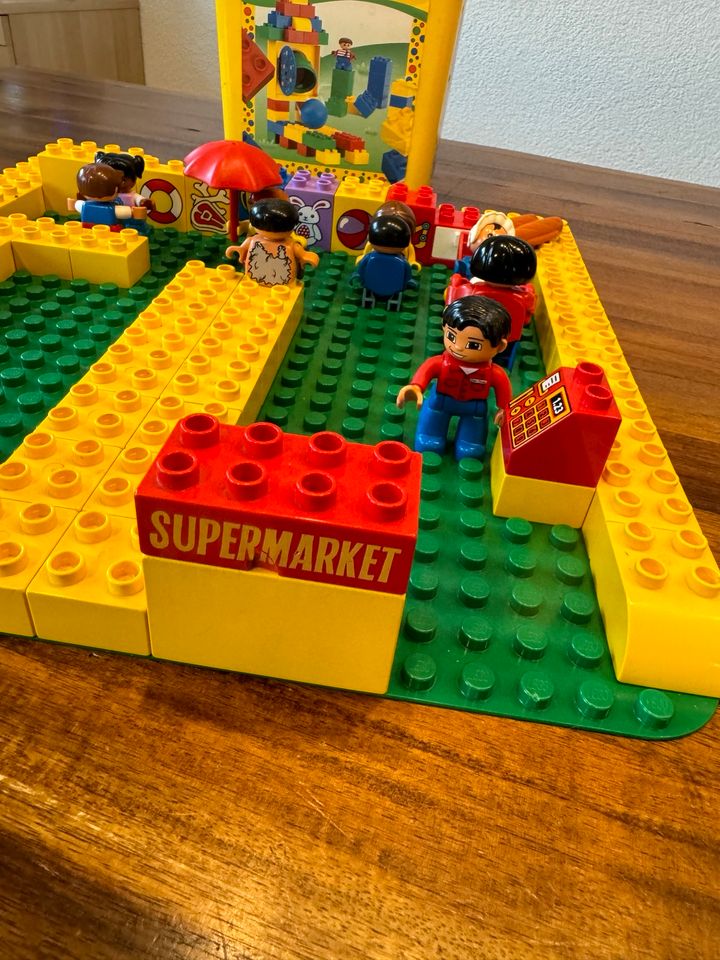 Lego Duplo Bausteine 177 Teile bau Platte und Box Post Supermarkt in Achern