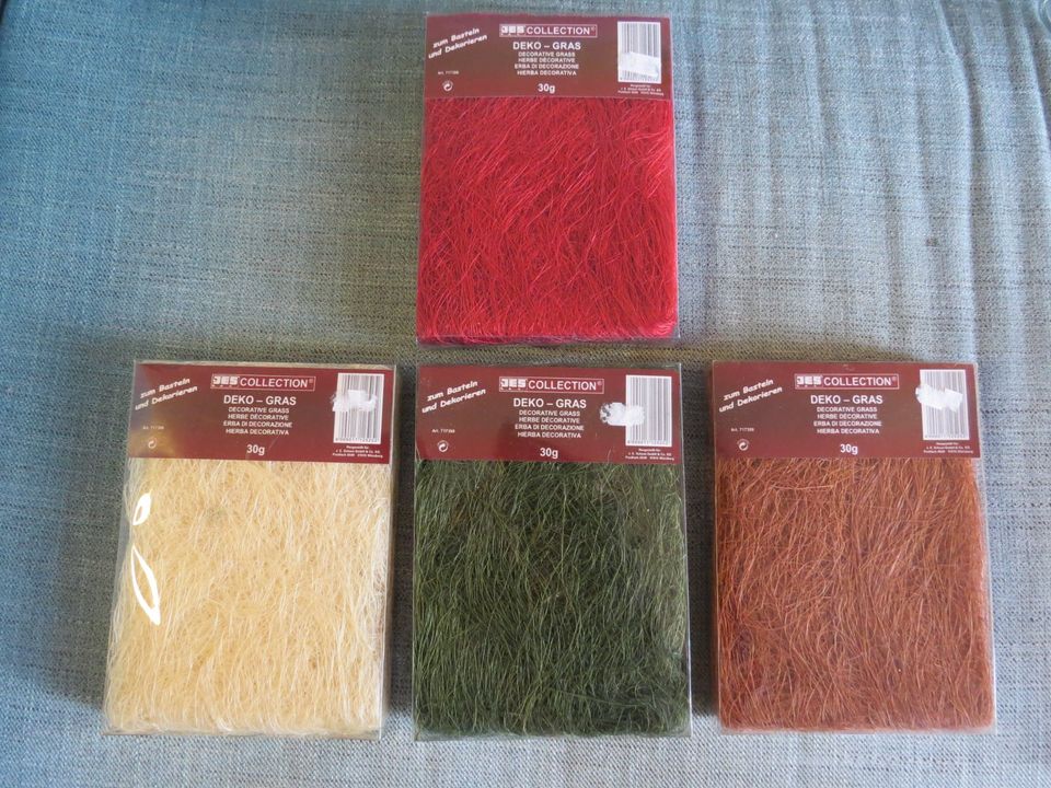 Collection Deko-Gras 30 g grün rot braun beige in Karlsruhe