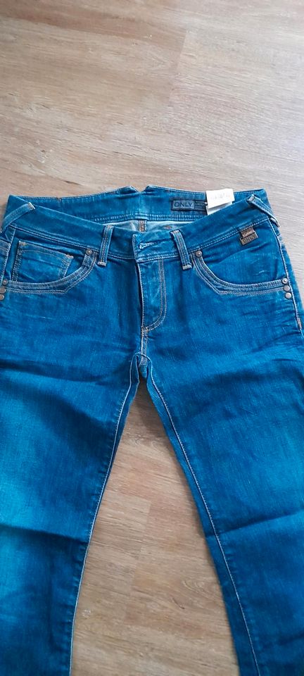 ONLY Jeans blau Gr.38 M Schlag Hose in Heilbronn