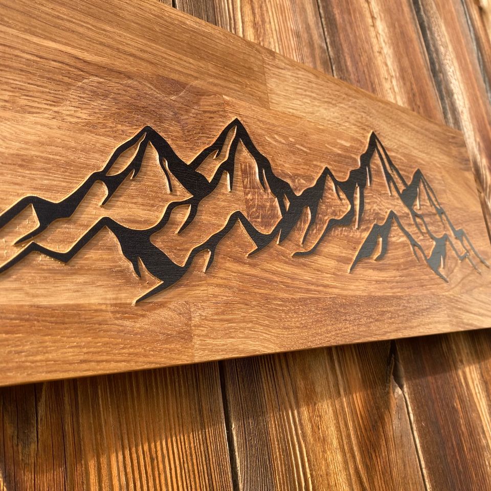 Bergkette als Wandbild | Berge | Wandbehang | Dekoration in Tyrlaching