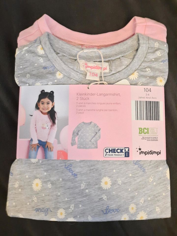 NEU IMPIDIMPI Kleinkinder Langarmshirt 104 in Weng