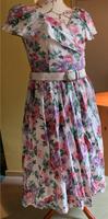 Kleid Yessica weiß mit Blumen Größe 42 Niedersachsen - Soltau Vorschau