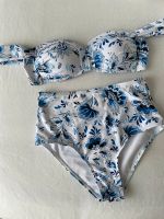 Bikini blau geblümt Badeanzug Nordrhein-Westfalen - Schwelm Vorschau