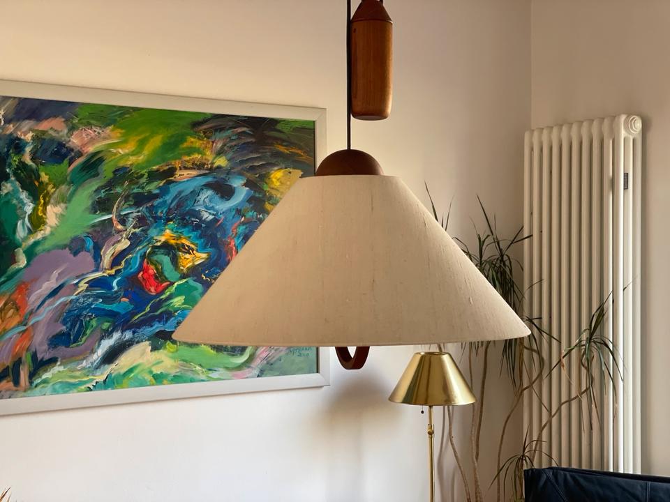 60er Danish design Deckenleuchte Vintage Pendelleuchte Teak in Bremen