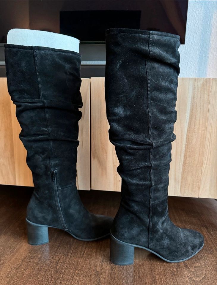 Stiefel Marc O‘Polo schwarz Wildleder neu mit Etikett 6 39 in Berlin