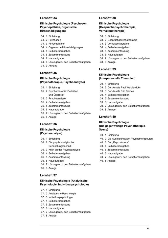 Studiumsmaterial Praktische Psychologie - Fernstudium Laudius in Leipzig