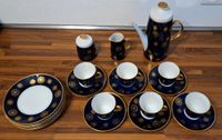 Edles Fine China Kaffee Service - 6 Pers -  Kobalt blau gold Baden-Württemberg - Backnang Vorschau
