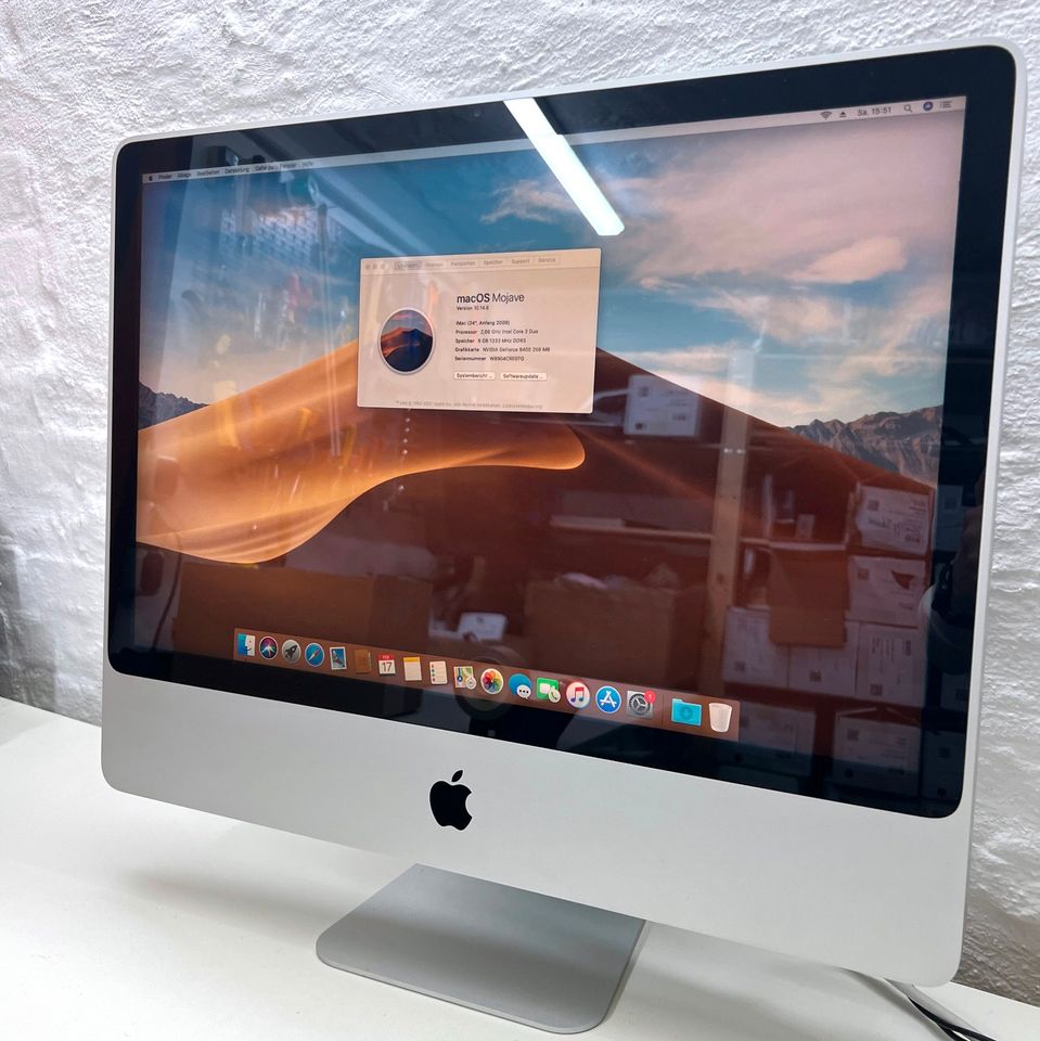 Apple iMac 24" Core2Duo 2,66 GHz 8GB RAM 250 SSD Mod. 9.2 2009 in Kiel